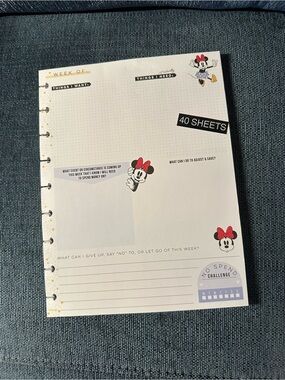 Happy Planner Minnie Mouse Classic Guided Budget Sheets - 40 pieces